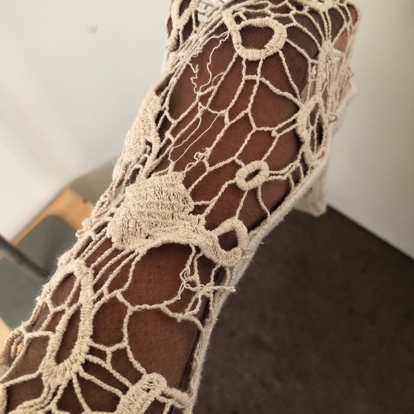 Free People Lace Cottagecore Top Size Small - Picture 5 of 6